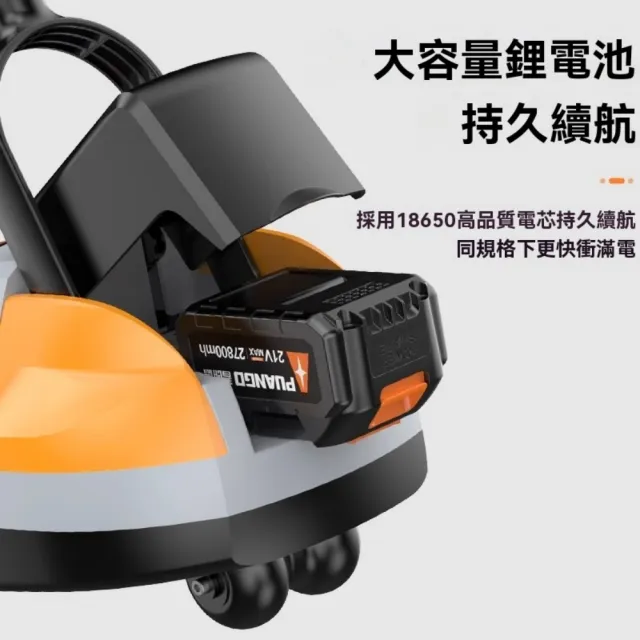 【巧可】手推式草坪機 電動割草機 鋰電除草機 草坪修剪機(三檔高度可調 折疊收納 伸縮調節 豪華款)