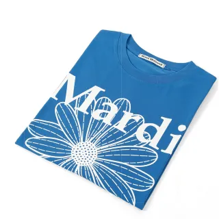【MARDI MERCREDI】印花短TEE 亮藍色 經典小雛菊 白花 TSHIRT FLOWERMARDI