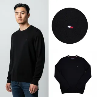 【Tommy Hilfiger】Tommy Hilfiger 針織毛衣 刺繡logo 縮口 針織 長袖 毛衣(針織毛衣9230CS1)