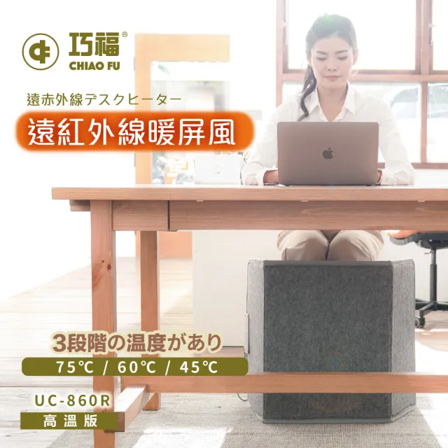 【巧福】遠紅外線暖屏風高溫款UC-860R 電暖/保暖/速暖/暖足