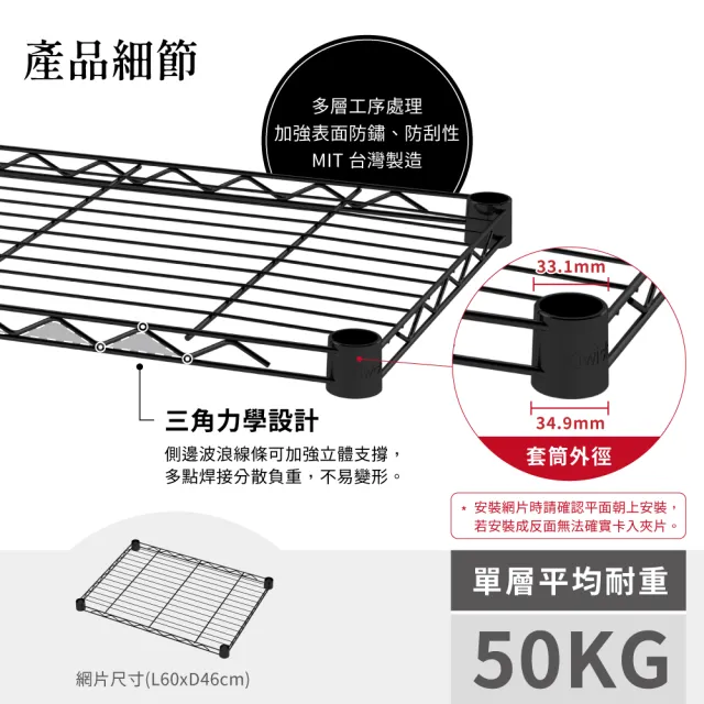 【KIWISH 奇意生活館】居家收納60X46X180三層衣櫥架(衣櫥/簡易衣櫃/組合衣架/掛衣架/衣櫃/衣服收納)