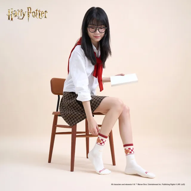 【FOOTER】哈利波特 葛來分多襪(HP09-標語)