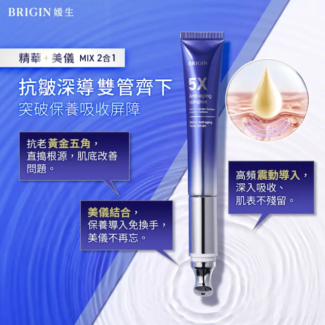 【BRIGIN 媛生】超導儀微震抗皺緊緻A醇精華(抗皺藍熨斗)