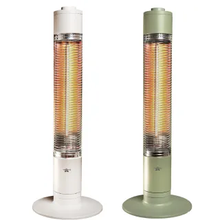 【aladdin】0.2秒瞬熱石墨遠紅外線電暖器SH-G1100T綠色/白色(適用8-15坪)