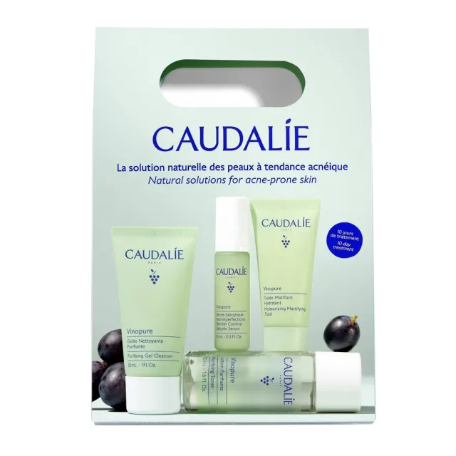 【CAUDALIE 歐緹麗】葡萄籽毛孔淨化入門組(母親節/抗痘/油痘肌必備)