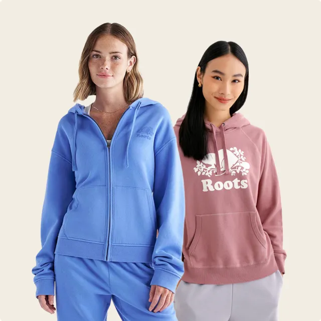 【Roots】男女款-精選Roots 海狸圖案長袖上衣或外套(多款可選)