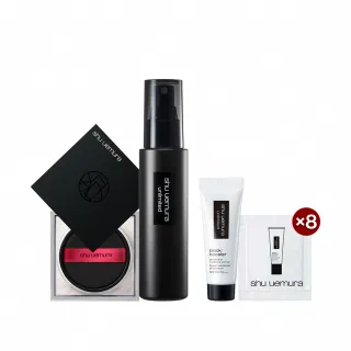 【植村秀】官方直營 無極限定妝雙星組(Shu uemura/輕蜜粉+定妝噴霧)