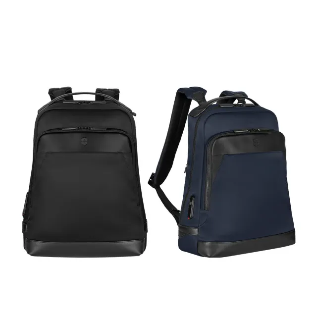 【VICTORINOX 瑞士維氏】AlexNero系列 15.6吋電腦後背包 黑/海軍藍(611804/653669)