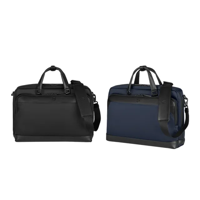 【VICTORINOX 瑞士維氏】AlexNero系列 15.6吋電腦公事包 黑/海軍藍(611805/653670)