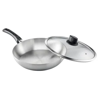 【PERFECT 理想】金緻316七層平底鍋 30cm單把附蓋 台灣製造