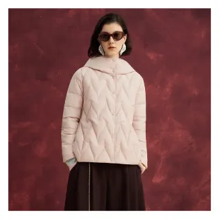 【JESSICA】保暖輕盈菱形格連帽羽絨外套J54C12（多色）