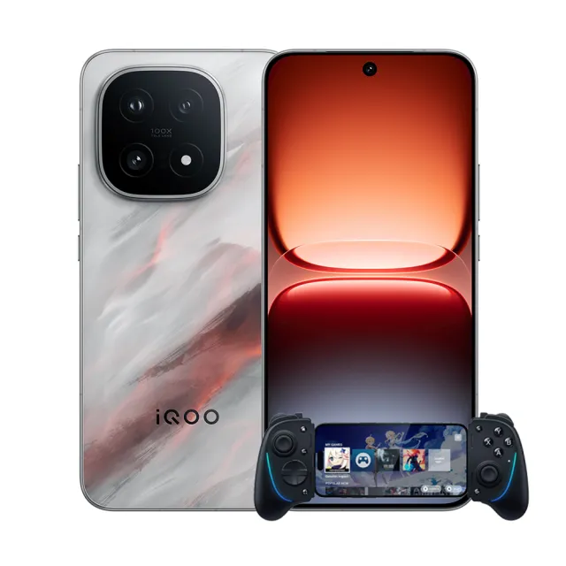 官方直營【iQOO】iQOO 15 5G凌雲灰(16G/512G/雷蛇遊戲手把組) - momo