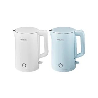 【CorelleBrands 康寧餐具】簡約時尚316不鏽鋼雙層防燙電熱水壺1.8L