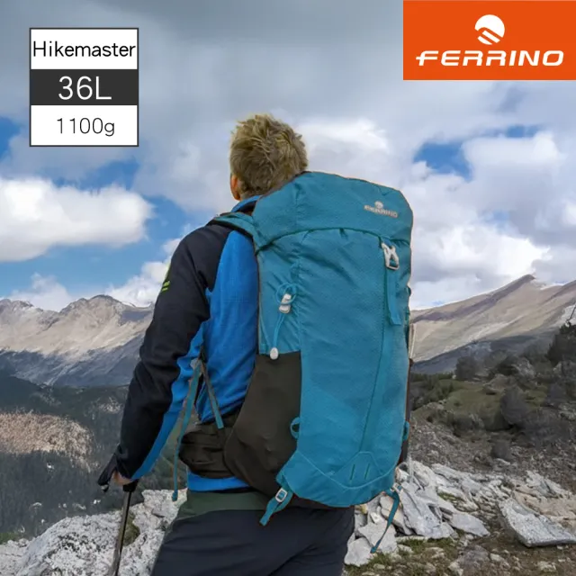 【FERRINO】登山健行網架背包 藍-黑 Hikemaster 36 75245
