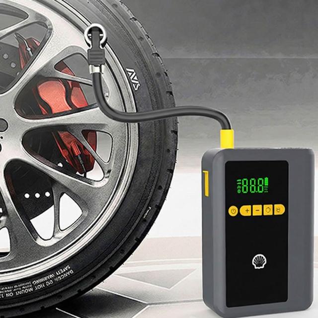 【SHELL 殼牌】殼牌4合1汽車急救啟動電源打氣機(AC003JP)