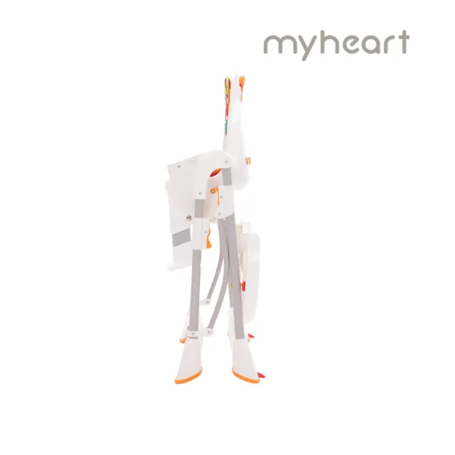 【myheart】折疊式安全兒童餐椅(兒童餐椅 學習餐椅 5段高度調節 可折疊 台灣製)