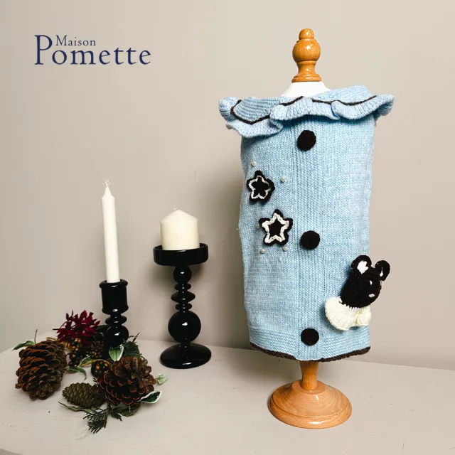 【Maison Pomette】萌熊星辰暖萌毛衣.2色 狗狗衣服 S-XL(瑪頌·波美特)