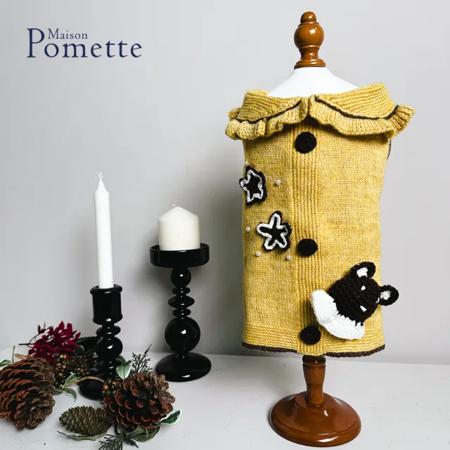【Maison Pomette】萌熊星辰暖萌毛衣.2色 狗狗衣服 S-XL(瑪頌·波美特)