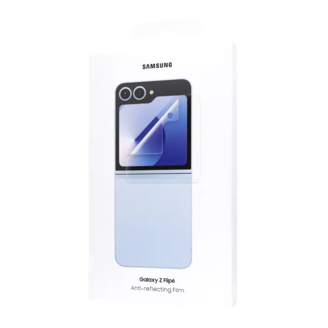 【Samsung 三星】Galaxy Z Flip6 原廠抗反光螢幕保護貼 -內附 2片保貼(EF-UF741)