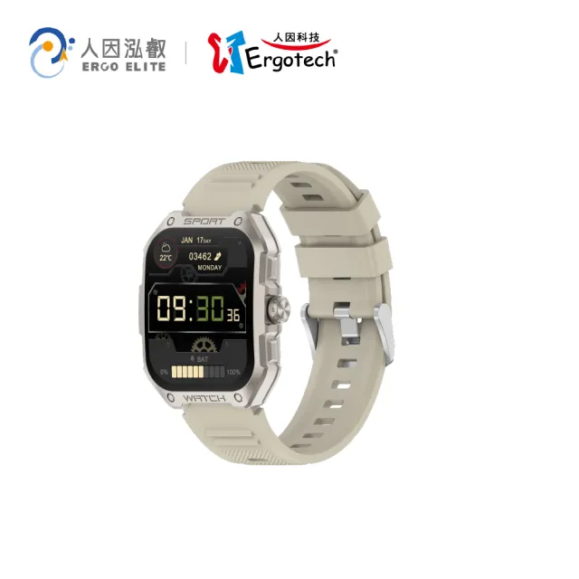 【Ergotech 人因科技】ERGOLINK SW322 綺跡 Ai GPS 智慧通話腕錶(GPS手錶/通話手錶/健康手錶)