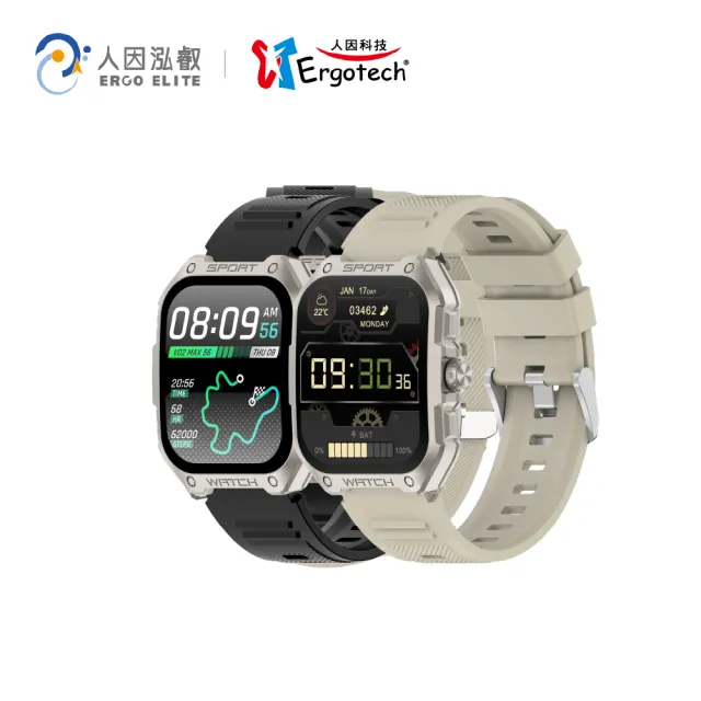 【Ergotech 人因科技】ERGOLINK SW322 綺跡 Ai GPS 智慧通話腕錶(GPS手錶/通話手錶/健康手錶)