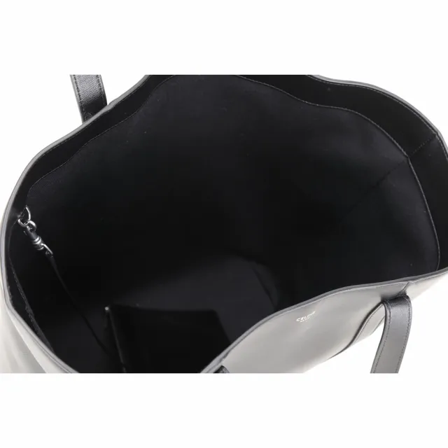 【CELINE】賽琳 Museum 壓紋小牛皮手提 肩背托特包 附萬用包-黑色(111703 ESY 38SI)