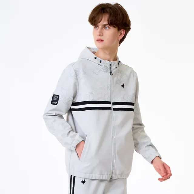 【LE COQ SPORTIF 公雞】防潑水防風連帽外套 男女款 3色 LWW61661_LWW62661