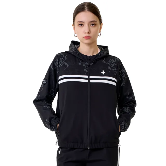 【LE COQ SPORTIF 公雞】防潑水防風連帽外套 男女款 3色 LWW61661_LWW62661