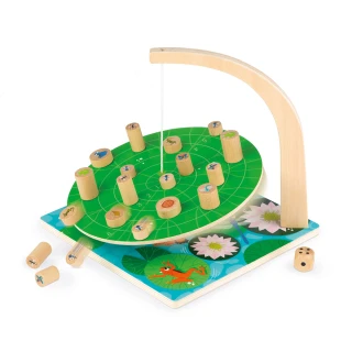 【法國Janod】趣味桌遊-搖擺荷葉(親子桌遊 派對桌遊 競賽遊戲 平衡 樂齡桌遊)