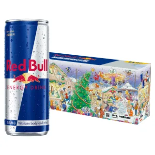 【Red Bull】RedBull聖誕倒數日曆(紅牛能量飲料250mlx24入 原味/無糖/葡萄/野莓/白桃_交換禮物)