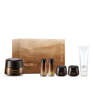 【su:m37° 甦秘】官方直營 黑茶賦活彈力緊緻乳霜禮盒(聖誕禮物/交換禮物)
