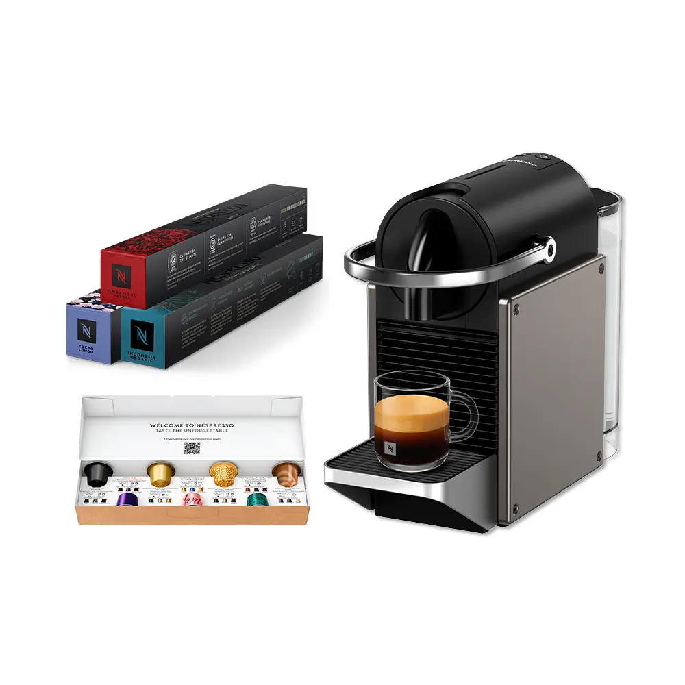 Nespresso】膠囊咖啡機Pixie_多色任選送禮入厝全自動咖啡機(咖啡底蘊體驗組30顆) - momo購物網- 好評推薦-2025年12月