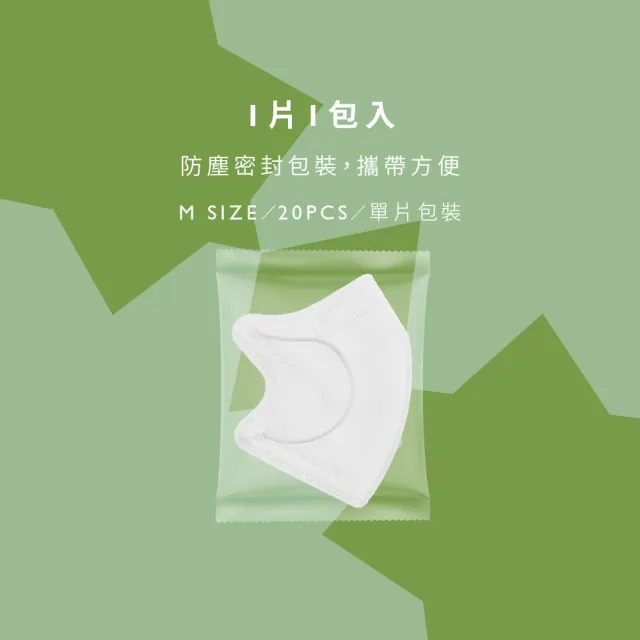 【康菲COMFIZ】康菲成人3D立體醫療口罩(M無鼻樑壓條/單片包裝/高質感親膚內層少沾妝)