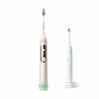 【Philips 飛利浦】官方直營 Sonicare抗敏Pro 鑽石智能音波電動牙刷HX3892/02(曙光金)