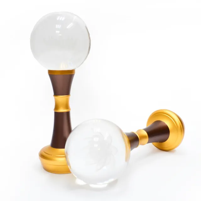 【新韻傳音】26cm水晶球蓮花供燈2入組(LED供燈 蓮花燈 法會供燈 佛堂供佛燈 環保供燈/D426)