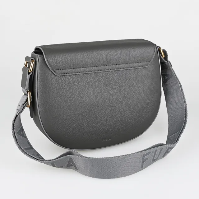 【FURLA 芙拉】FURLA LOTUS S 肩背斜背兩用小包(小/灰)