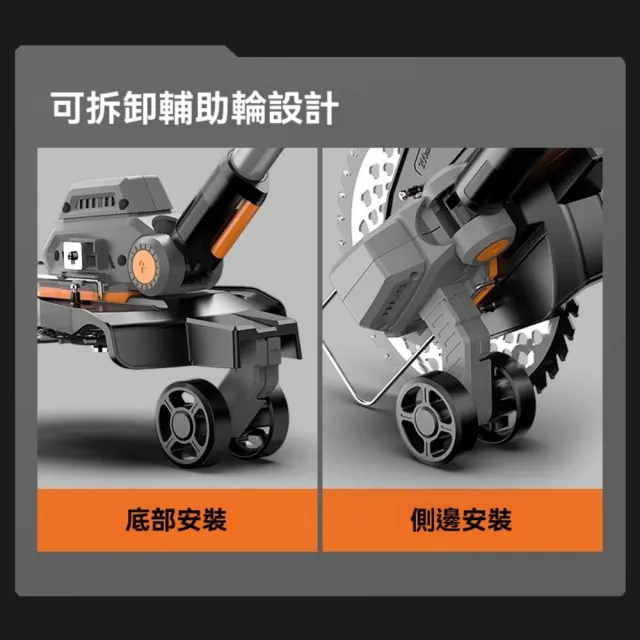 【巧可】無刷電動割草機 除草機 草坪修剪機 管理機 護理機 打草機(可調節伸縮桿 90°機頭翻轉 電量數顯)
