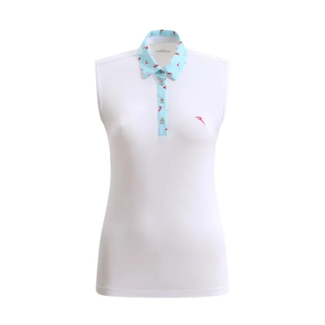 【CHERVO】AVIGNON - POLO 女士 無袖POLO衫 白色(A1171-A03)