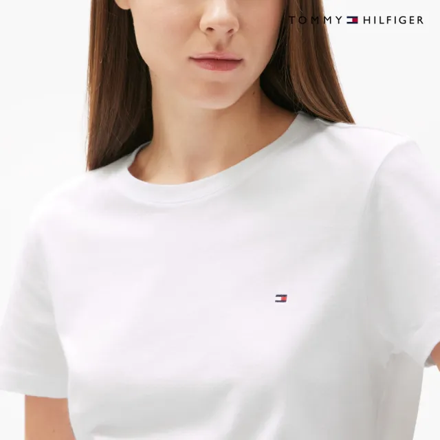 【TOMMY HILFIGER】官方旗艦館基本款圓領 T 恤_裸色