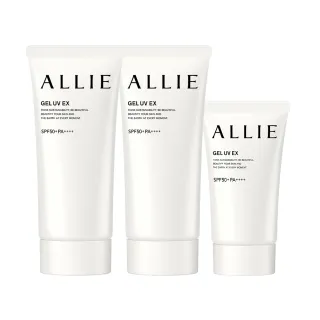 【Kanebo 佳麗寶】ALLIE 持采UV高效防曬水凝乳2大1小限量組 #海洋友善防曬(90gx2+40g/聖誕禮物)