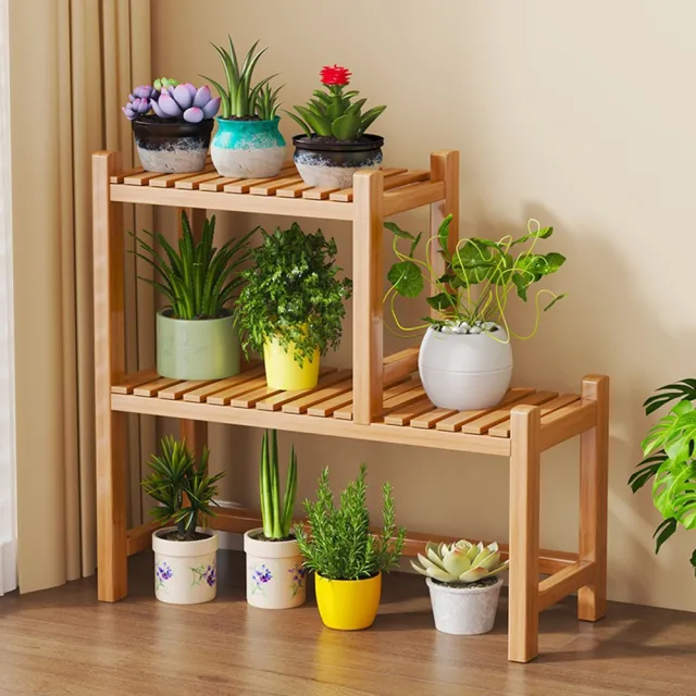 Quality 聚家】階梯式花架綠植陽台花盆架家用多層盆栽收納架置物架(加