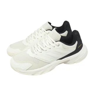 【adidas 愛迪達】網球鞋 CourtJam Control 3 W 女鞋 白 黑 抓地 緩衝 運動鞋 愛迪達(JP9740)