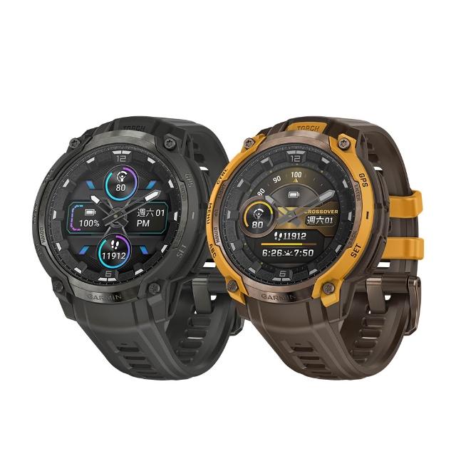 【GARMIN】INSTINCT Crossover AMOLED 實體指針GPS智慧錶 45mm