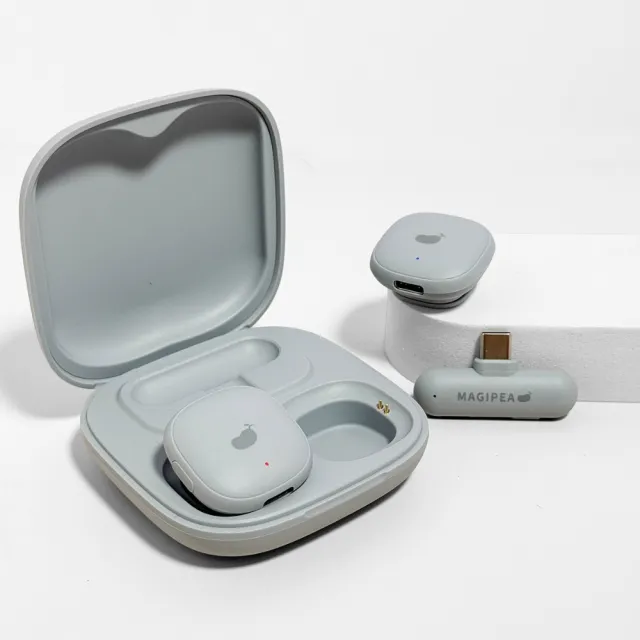 【MAGIPEA】美極品 AI降噪磁吸未來麥克風  一對二手機收音麥克風 AI降噪麥克風 直播麥克風(麥克風附充電艙)