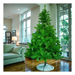 【摩達客】台灣製-7尺/7呎-210cm豪華版綠聖誕樹-裸樹(不含飾品/不含燈/本島免運費)