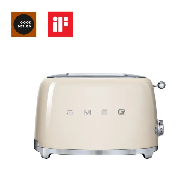 【SMEG】2片式烤麵包機-奶油色(TSF01CRUS 公司貨)