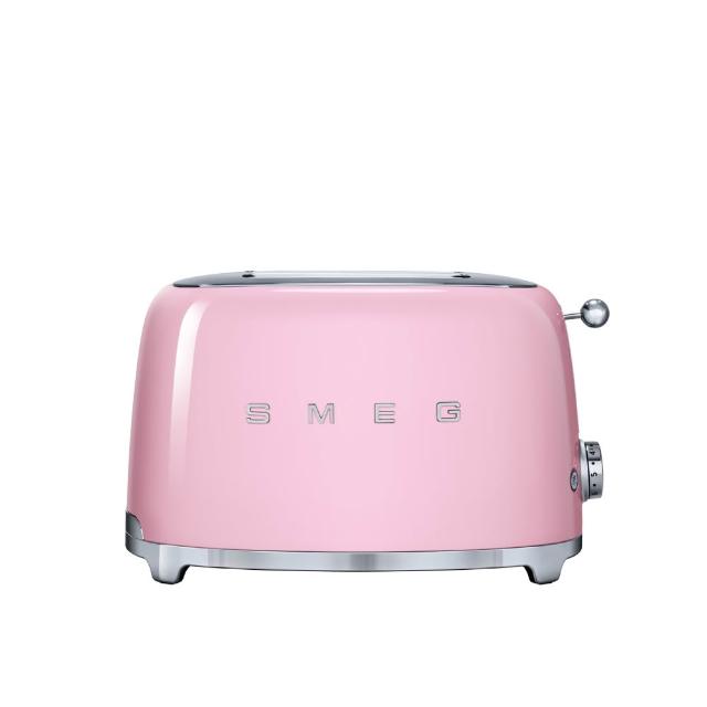 【SMEG】2片式烤麵包機-粉紅色(TSF01PKUS 公司貨)