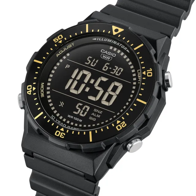 【CASIO 卡西歐】旋轉錶圈數位電子錶(AE-1700H-1B)