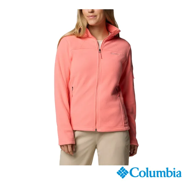 【Columbia 哥倫比亞】女款-刷毛外套-Fast Trek™-曙光粉(UER60810AW/JF)