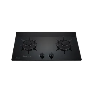 【林內】檯面式彩焱玻璃雙口玻璃瓦斯爐LED旋鈕+定時(RB-L2620GB 基本安裝原廠保固)